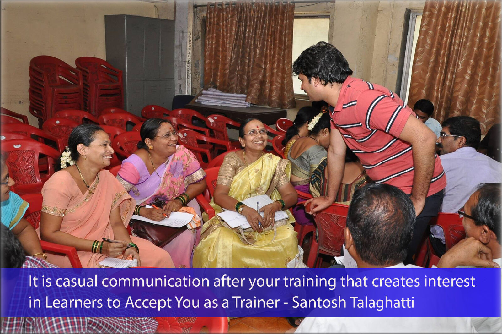 A teacher training session in progress.